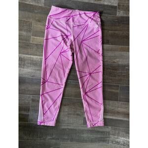 Xersion Girls Quick-Dri Stretch Triangles‎ Pink Size M(10/12)Leggings
